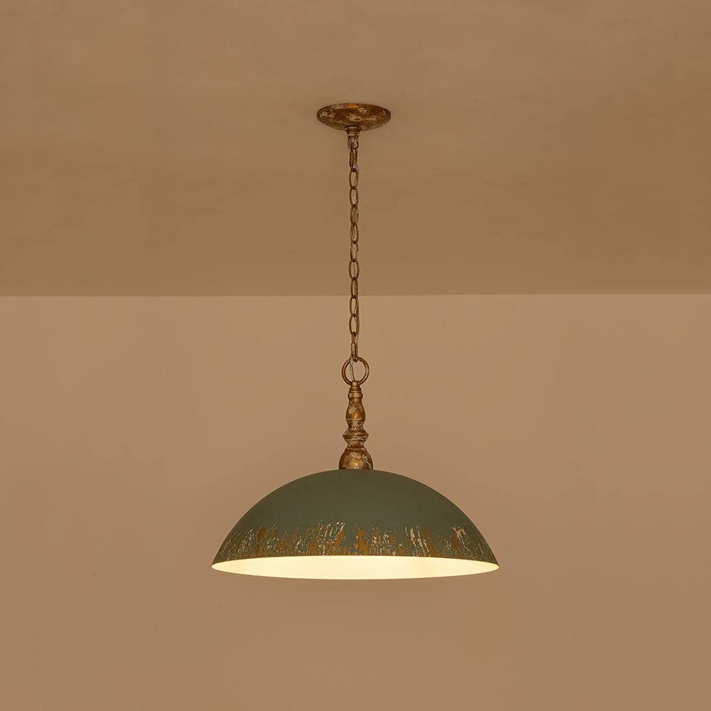 lightfixturesusa-french-country-distressed-teal-gold-flat-dome-metal-pendant-pendant-light-185-in-pre-order-9848559
