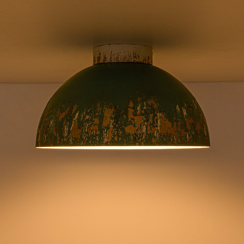 lightfixturesusa-french-country-weathered-gilded-patina-teal-dome-flush-mount-pendant-light-138-in-4600734