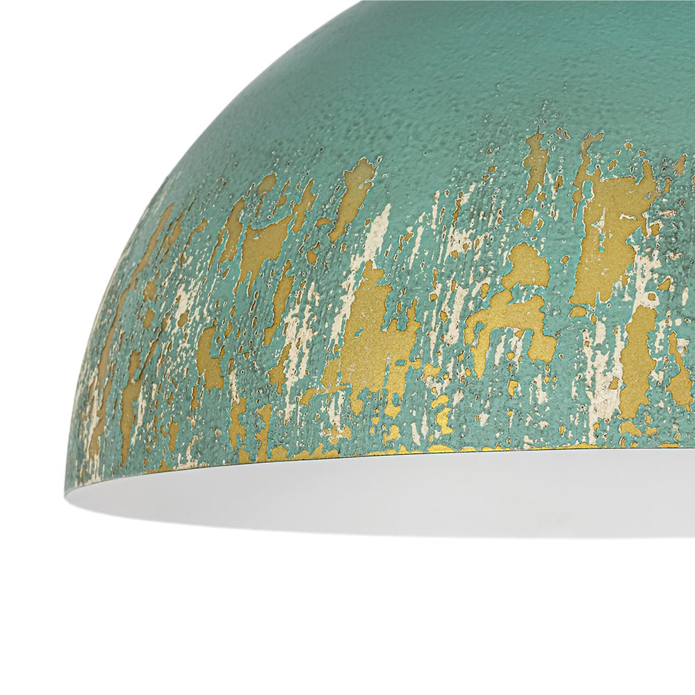 lightfixturesusa-french-country-weathered-gilded-patina-teal-dome-flush-mount-pendant-light-138-in-4701255