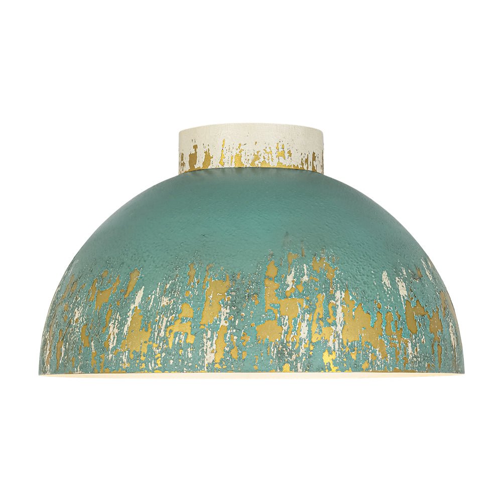 lightfixturesusa-french-country-weathered-gilded-patina-teal-dome-flush-mount-pendant-light-138-in-9039558