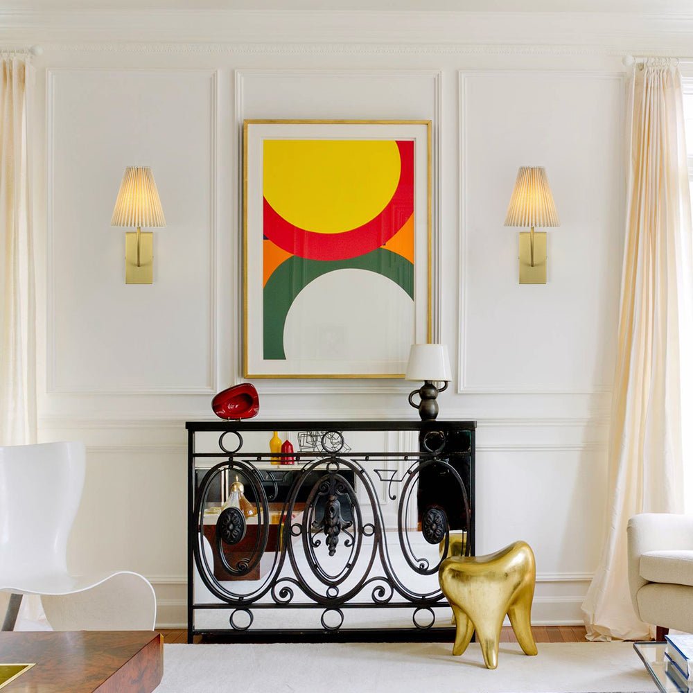 lightfixturesusa-french-elegant-1-light-pleated-fabric-wall-lamp-wall-sconce-brass-290361