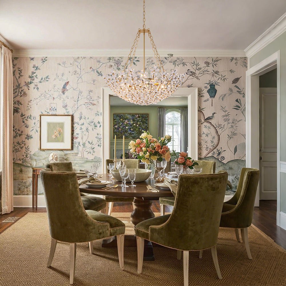 lightfixturesusa-french-luxe-brass-bloom-crystal-floral-basket-chandelier-chandelier-gold-3788280 LightFixturesUSA - French Luxe Brass Bloom Crystal Floral Basket Chandelier - Chandelier - Gold -