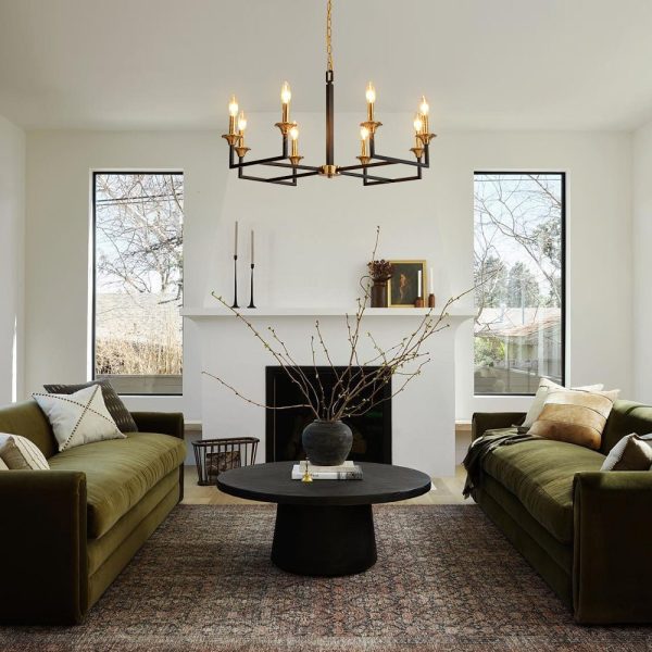 LightFixturesUSA - French Modern 8 - Light Candle Chandelier - Chandelier - 8 - Lt -