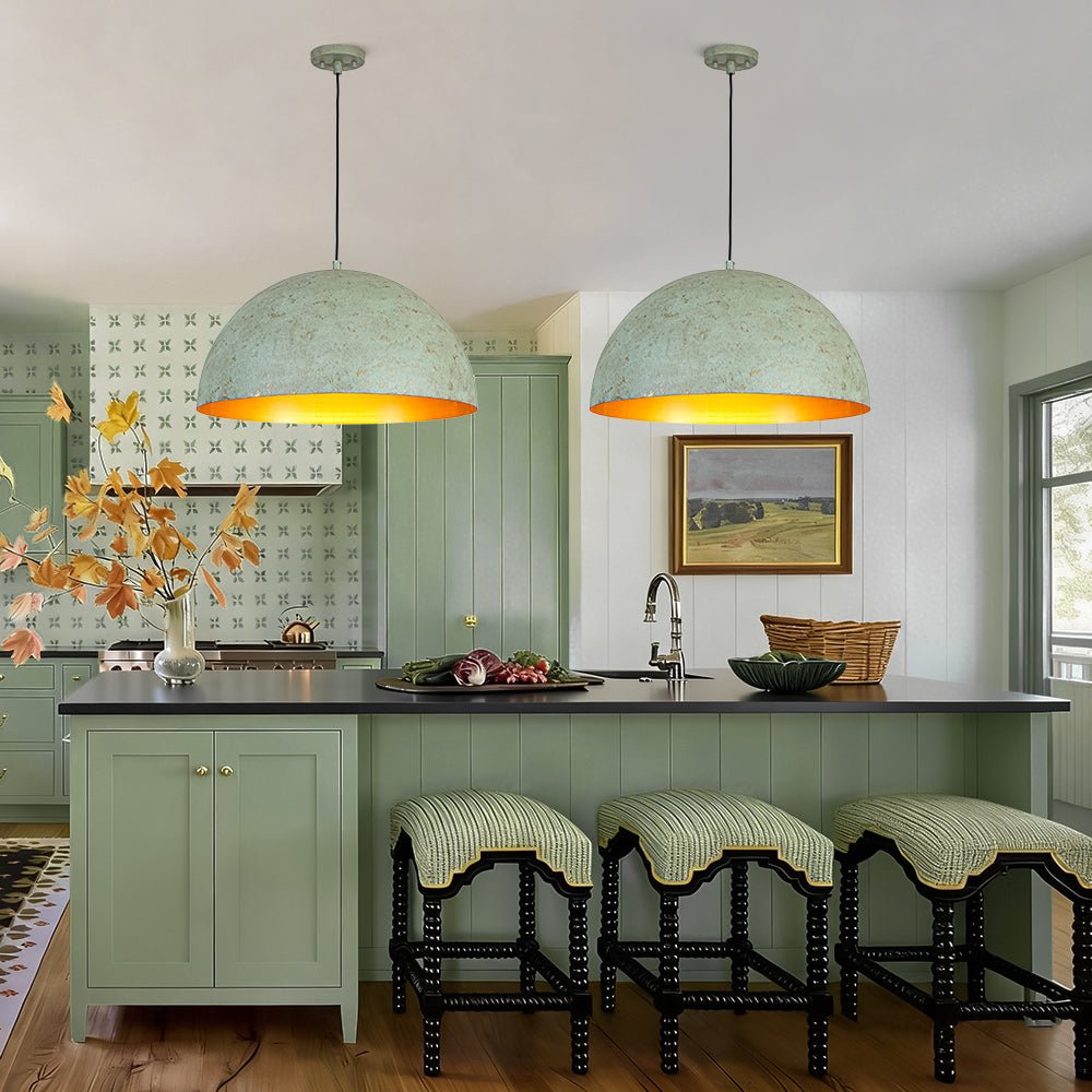 lightfixturesusa-french-shabby-chic-weathered-patina-green-oversized-dome-pendant-pendant-light-236-in-3703736 LightFixturesUSA - French Shabby Chic Weathered Patina Green Oversized Dome Pendant - Pendant Light - 23.6 in -