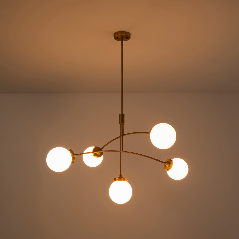 lightfixturesusa-funky-5-light-seesaw-arched-arm-glass-globe-chandelier-chandelier-clear-glass-772473