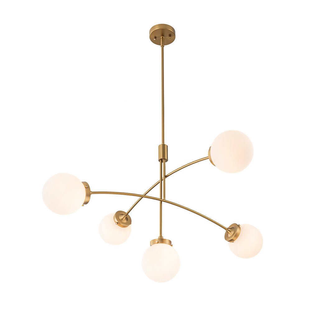 lightfixturesusa-funky-5-light-seesaw-arched-arm-glass-globe-chandelier-chandelier-clear-glass-893703