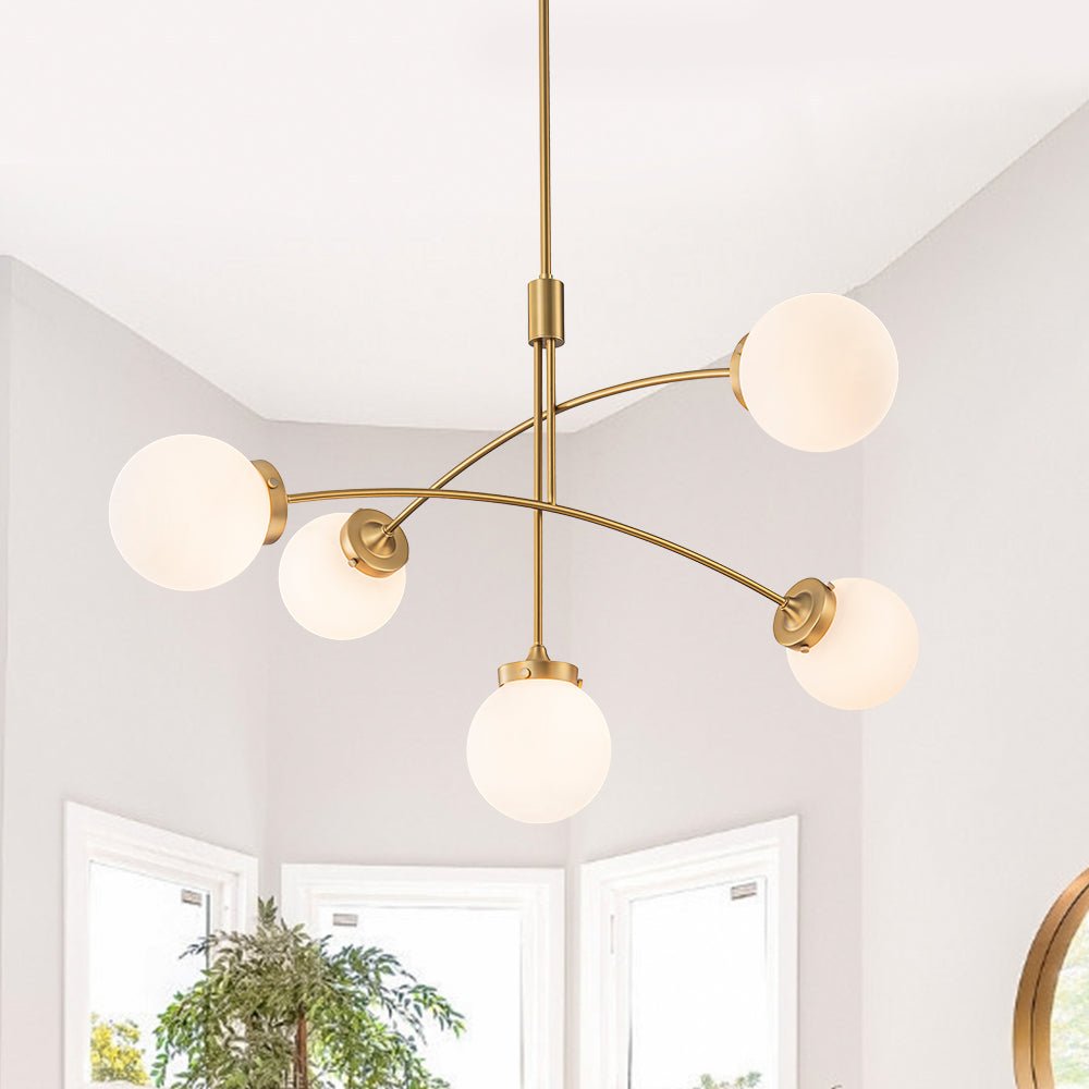 lightfixturesusa-funky-5-light-seesaw-arched-arm-glass-globe-chandelier-chandelier-white-glass-297908