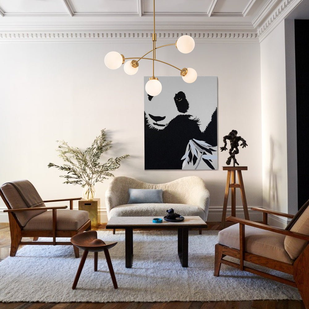 lightfixturesusa-funky-5-light-seesaw-arched-arm-glass-globe-chandelier-chandelier-white-glass-537192