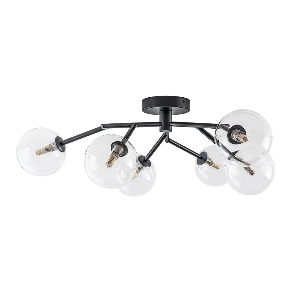 lightfixturesusa-funky-branch-style-6-light-clear-glass-bubble-semi-flush-mount-ceiling-light-black-346829