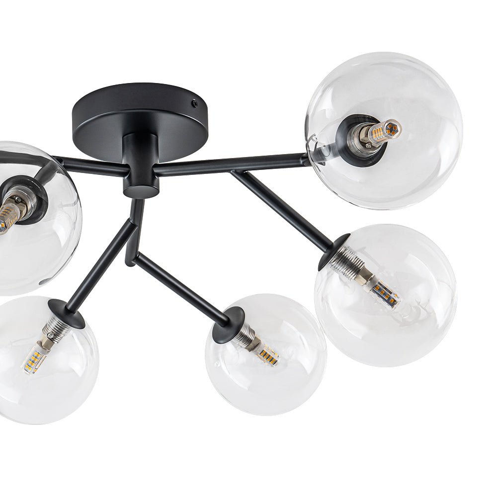 lightfixturesusa-funky-branch-style-6-light-clear-glass-bubble-semi-flush-mount-ceiling-light-black-671646