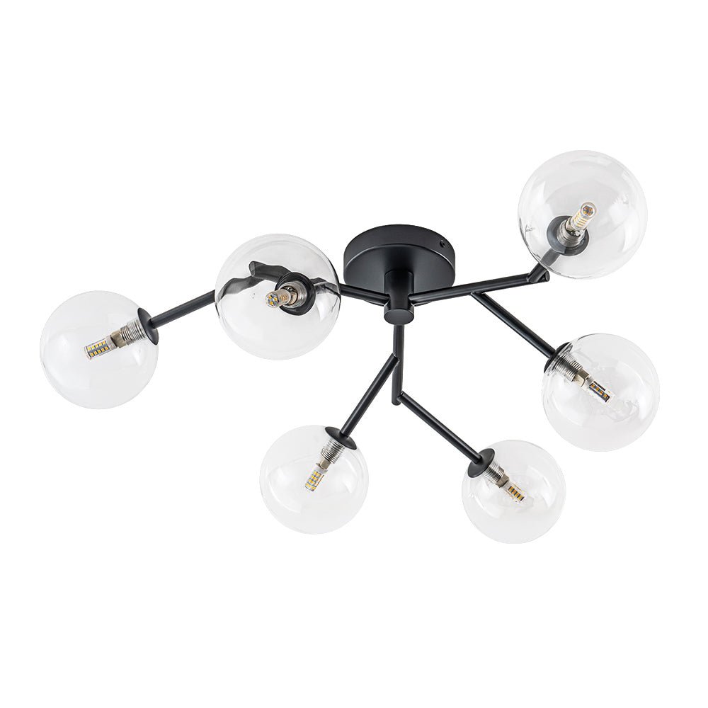lightfixturesusa-funky-branch-style-6-light-clear-glass-bubble-semi-flush-mount-ceiling-light-black-709696