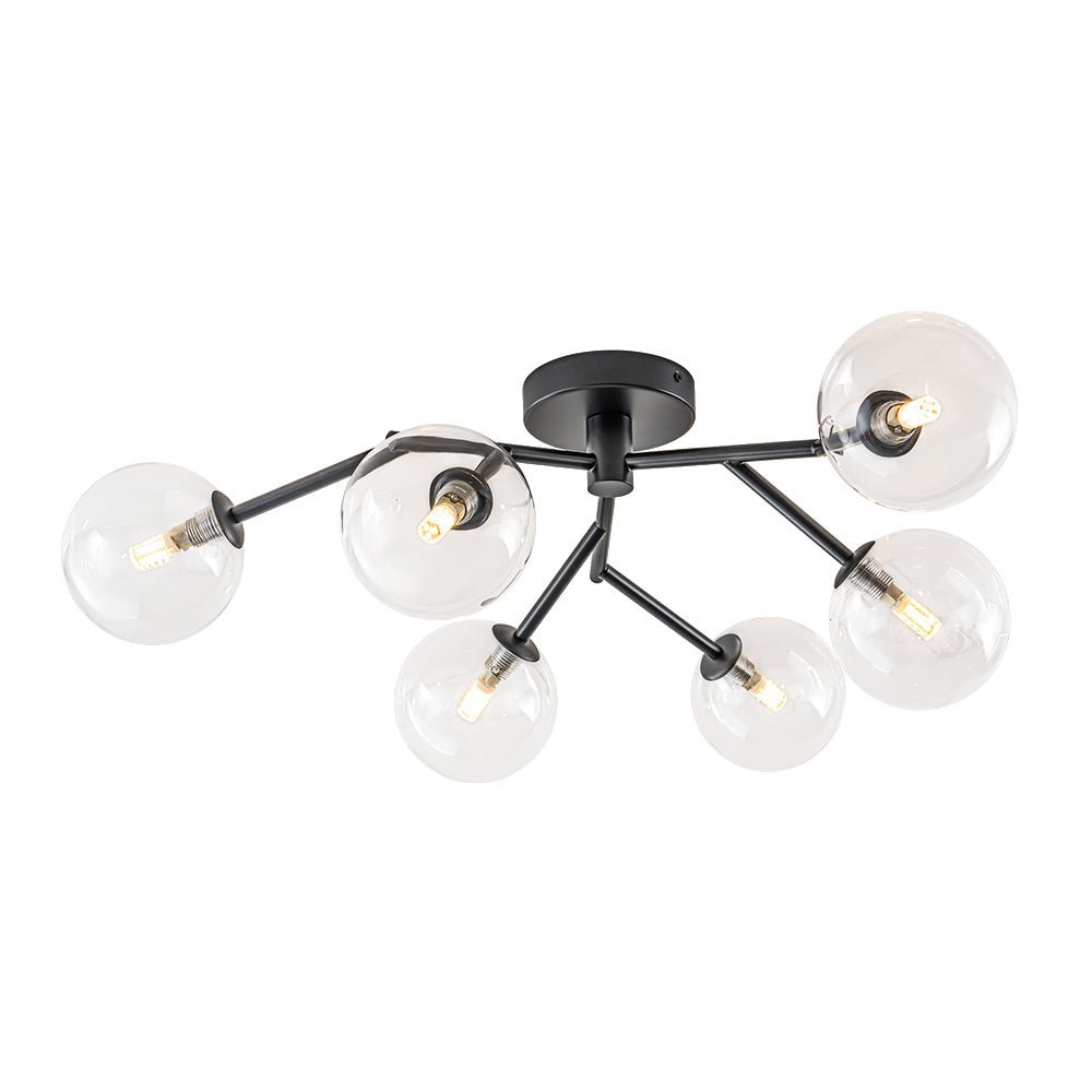 lightfixturesusa-funky-branch-style-6-light-clear-glass-bubble-semi-flush-mount-ceiling-light-black-719795