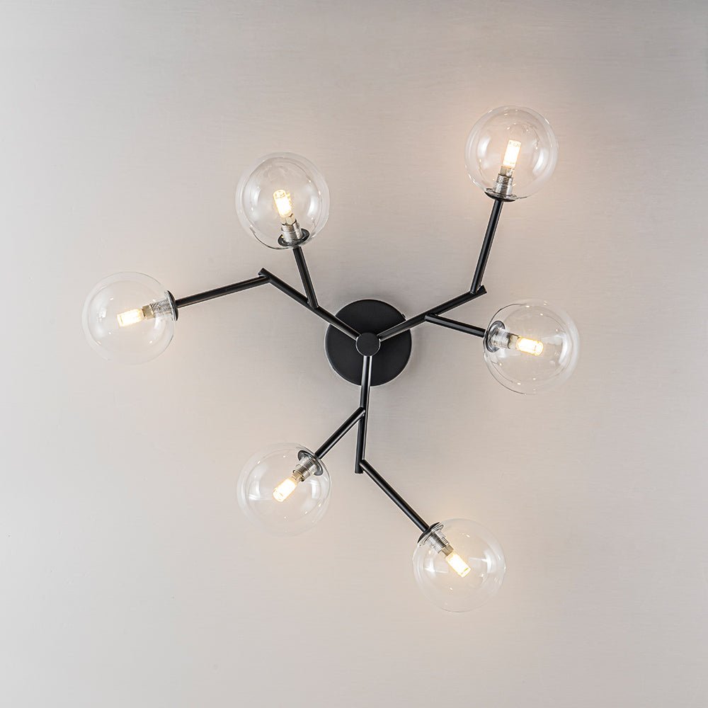 lightfixturesusa-funky-branch-style-6-light-clear-glass-bubble-semi-flush-mount-ceiling-light-black-935250