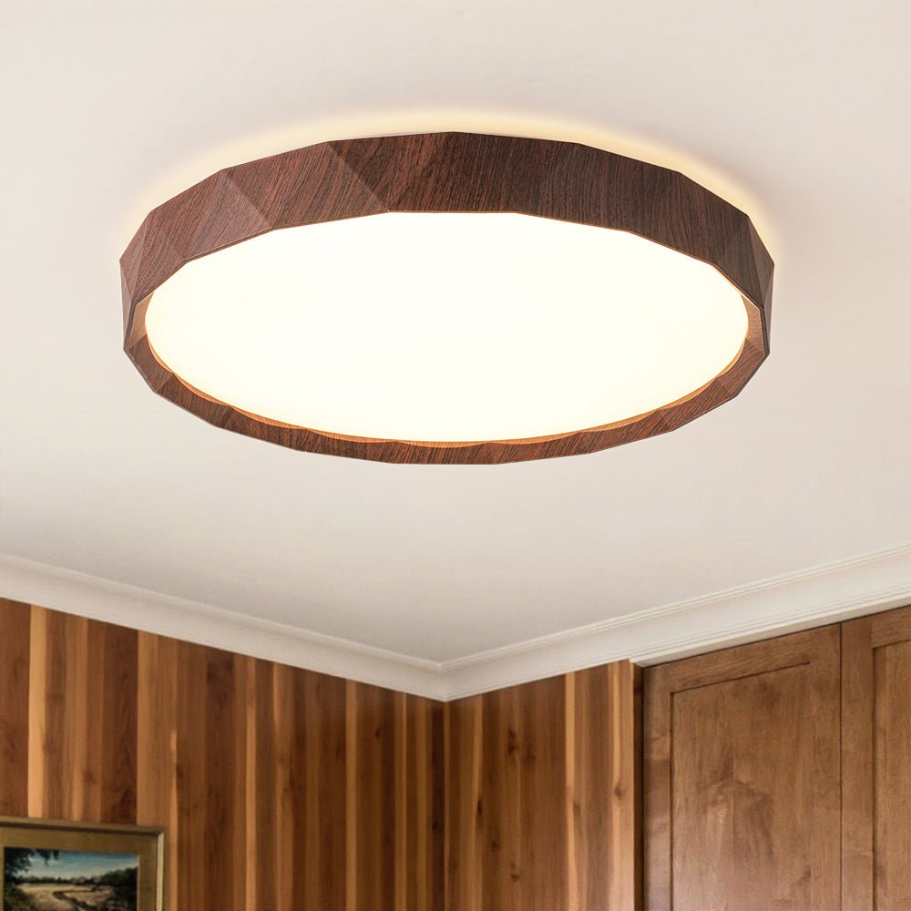 lightfixturesusa-geometric-wood-style-dimmable-led-flush-mount-light-ceiling-light-walnut-style-7178141 LightFixturesUSA - Geometric Wood Style Dimmable LED Flush Mount Light - Ceiling Light - Walnut Style -
