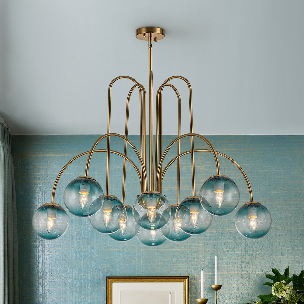 lightfixturesusa-glam-10-light-blue-glass-globe-bubble-chandelier-chandelier-brass-338325 LightFixturesUSA-Glam 10-Light Blue Glass Globe Bubble Chandelier-Chandelier-Brass-