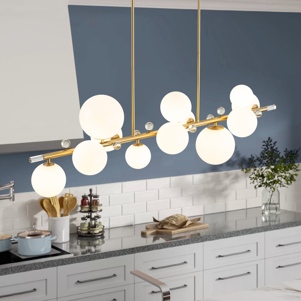 lightfixturesusa-glam-12-light-shine-opal-glass-globe-linear-island-chandelier-chandelier-brass-520170