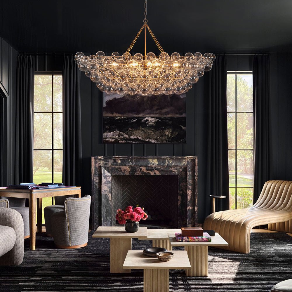 lightfixturesusa-glam-8-light-tiered-clear-glass-bubble-island-chandelier-chandelier-brass-exclusive-offer-501784 LightFixturesUSA - Glam 8 - Light Tiered Clear Glass Bubble Island Chandelier - Chandelier - Brass (Exclusive Offer) -