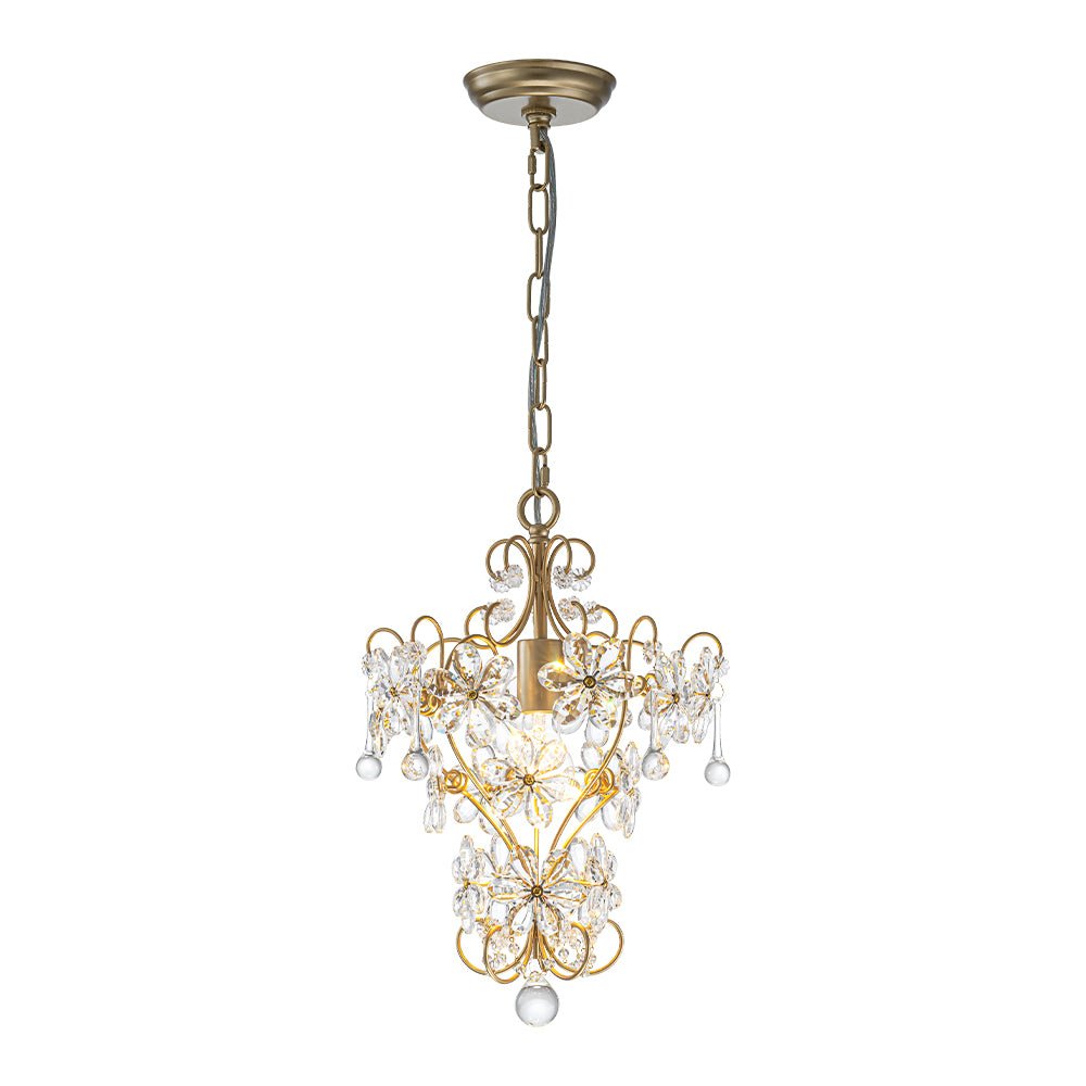 lightfixturesusa-glam-bloom-floral-crystal-accented-cage-pendant-light-chandelier-brass-6332002
