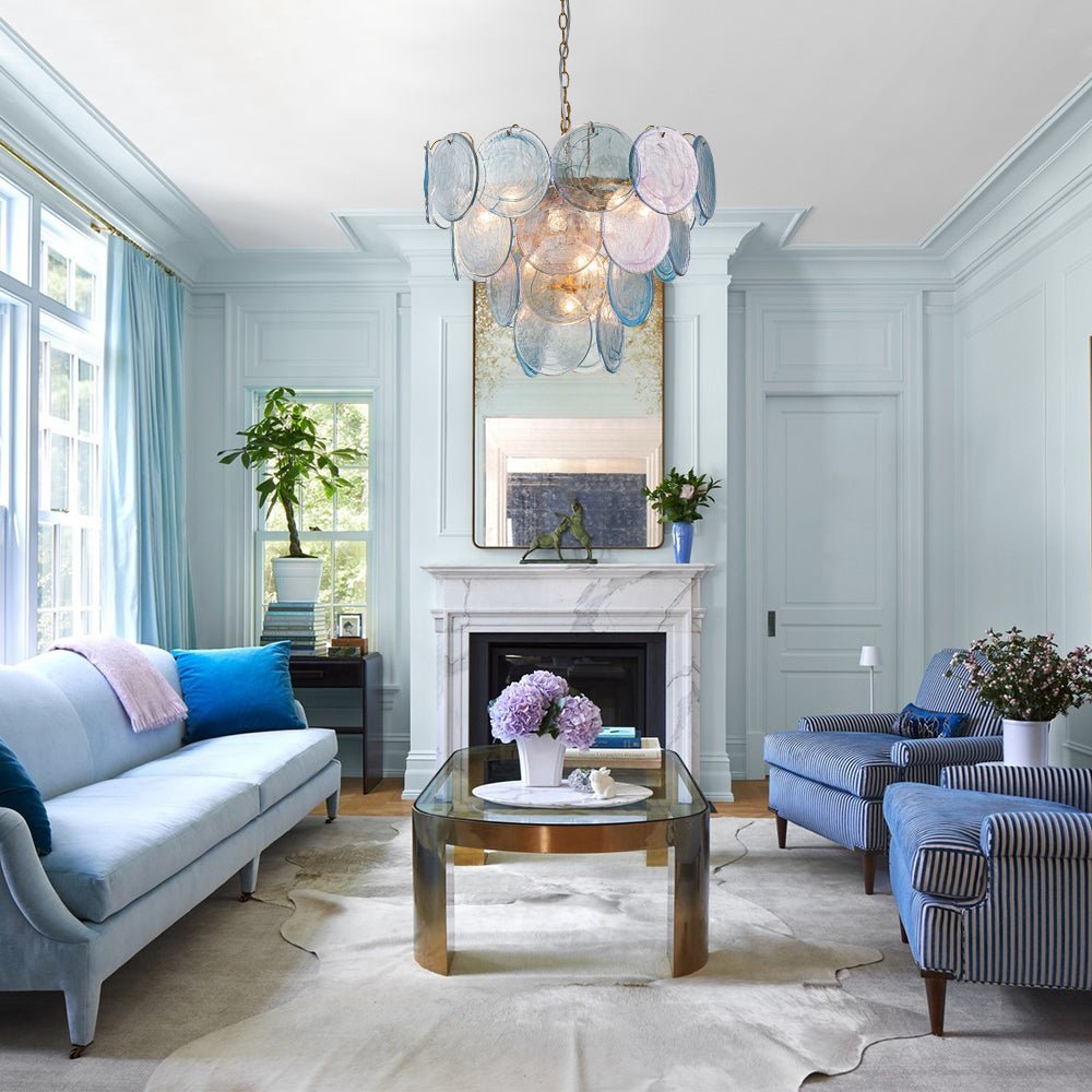 lightfixturesusa-glam-blue-iridescent-swirl-glass-round-tiered-chandelier-chandelier-medium-174938