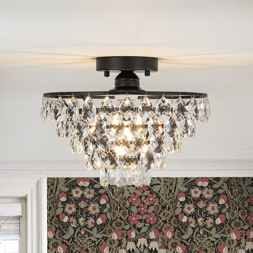 lightfixturesusa-glam-faceted-crystal-round-tiered-semi-flush-mount-light-ceiling-light-black-3663967 LightFixturesUSA - Glam Faceted Crystal Round Tiered Semi Flush Mount Light - Ceiling Light - Black -