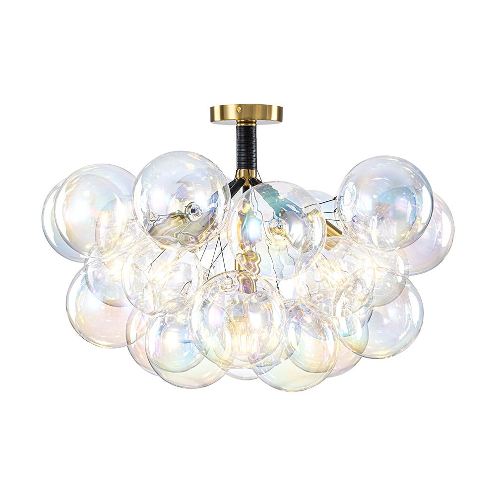 lightfixturesusa-glam-iridescent-glass-cluster-bubble-semi-flush-chandelier-chandelier-blackbrass-pre-order-arrive-in-2-weeks-217571