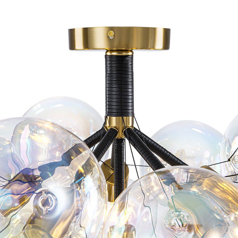 lightfixturesusa-glam-iridescent-glass-cluster-bubble-semi-flush-chandelier-chandelier-blackbrass-pre-order-arrive-in-2-weeks-651347