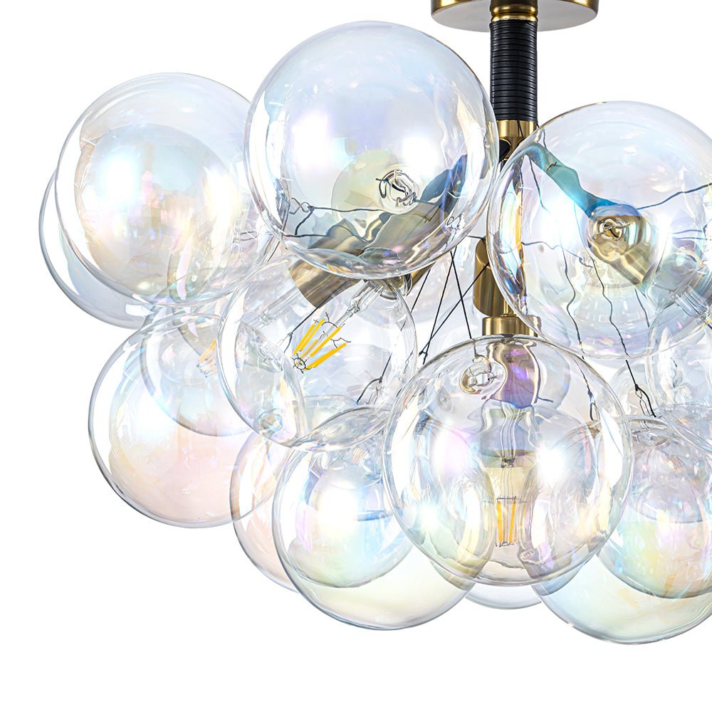 lightfixturesusa-glam-iridescent-glass-cluster-bubble-semi-flush-chandelier-chandelier-blackbrass-pre-order-arrive-in-2-weeks-797448