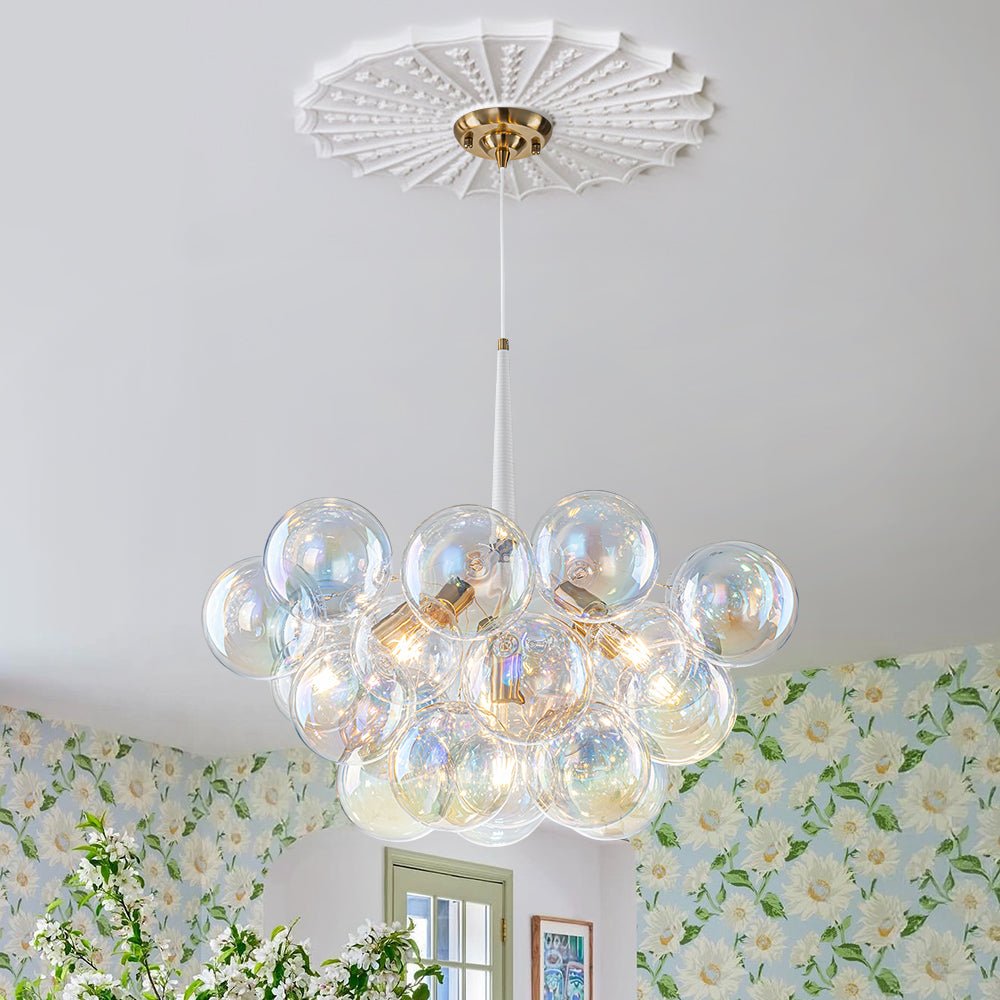 lightfixturesusa-glam-iridescent-glass-globe-cluster-bubble-chandelier-chandelier-whitebrass-pre-order-8707147 LightFixturesUSA - Glam Iridescent Glass Globe Cluster Bubble Chandelier - Chandelier - White+Brass (Pre - Order) -
