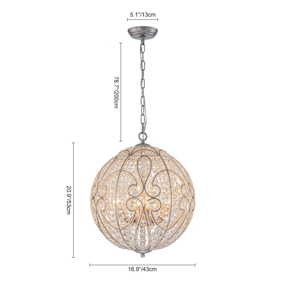 lightfixturesusa-glam-shabby-chic-crystal-globe-chandelier-distressed-silver-chandelier-6-lt-813135