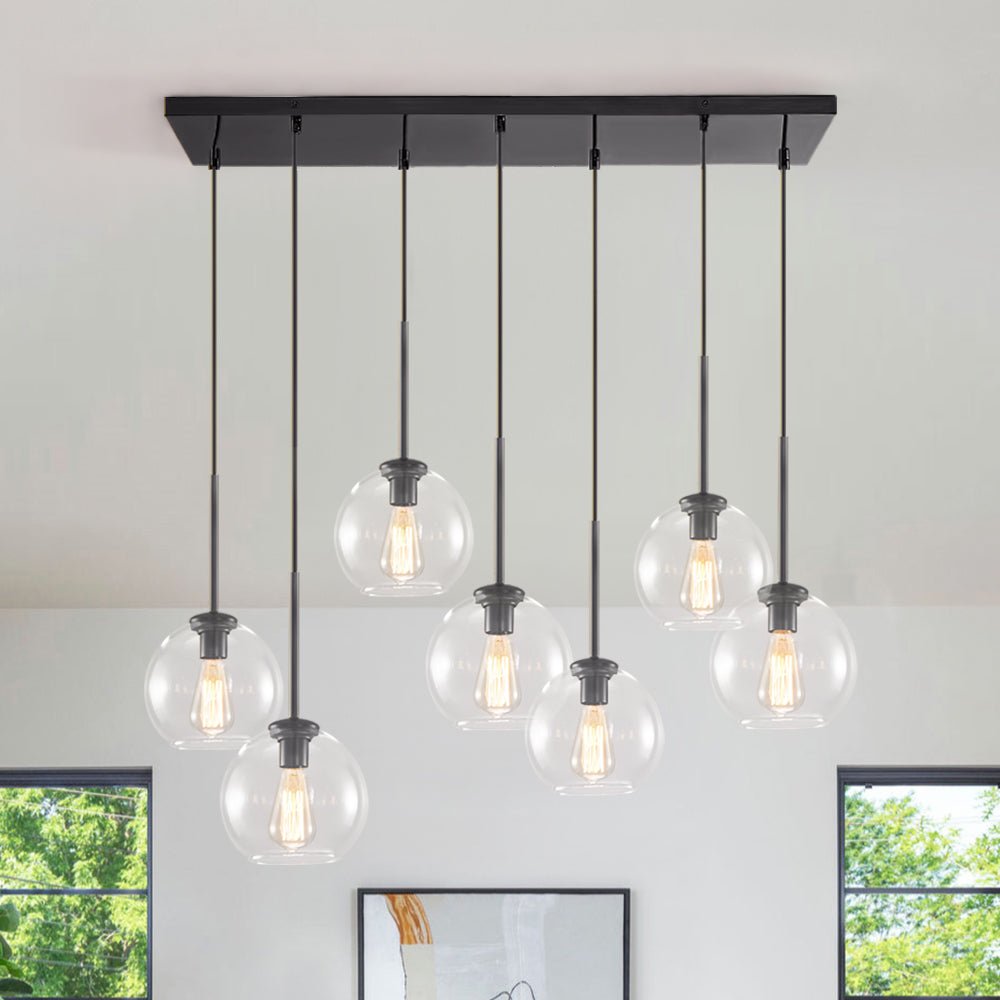 lightfixturesusa-globe-cluster-kitchen-island-pendant-light-chandelier-black-756801 LightFixturesUSA-Globe Cluster Kitchen Island Pendant Light-Chandelier-Black-