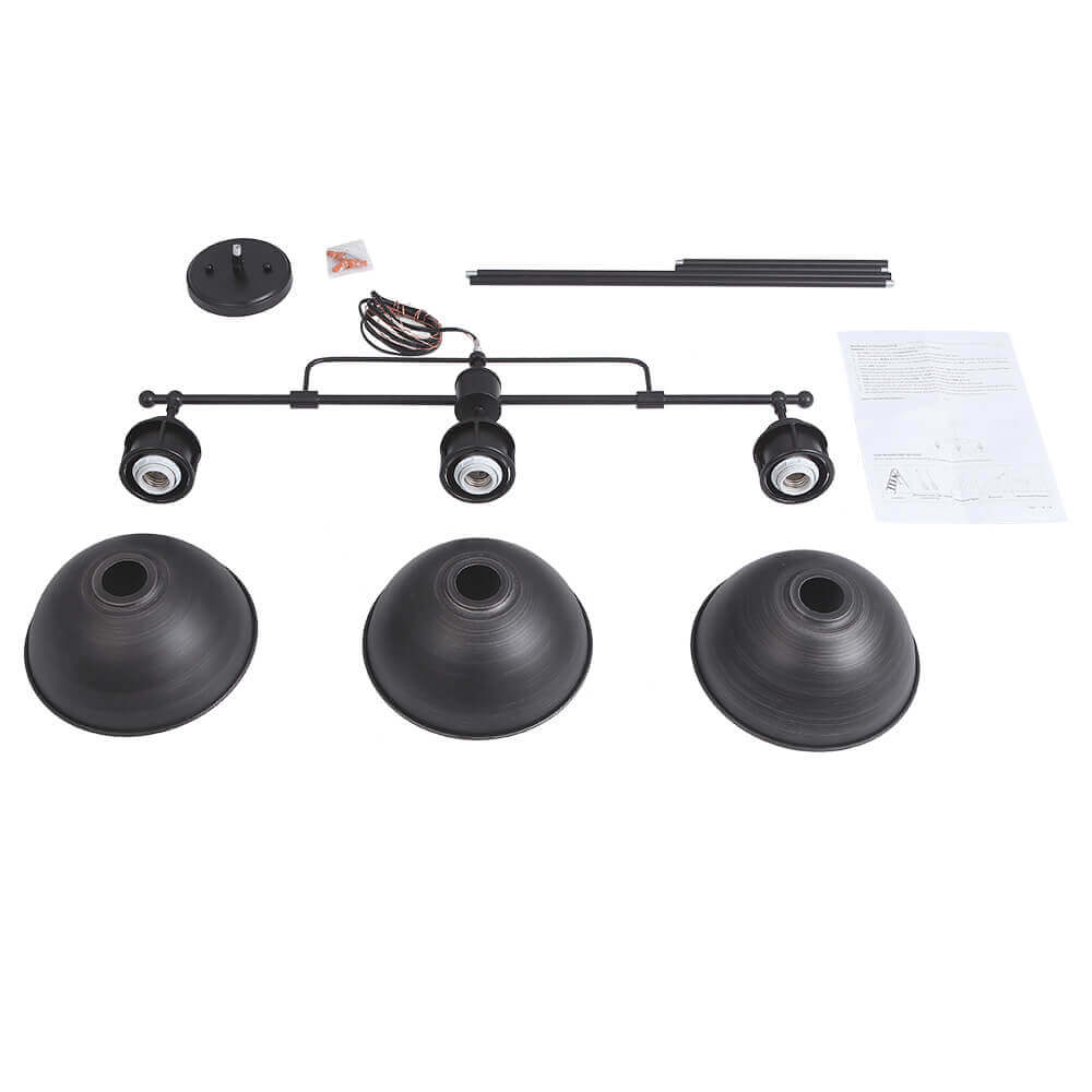 lightfixturesusa-industrial-3-light-island-pot-lid-dome-pendant-chandelier-362532