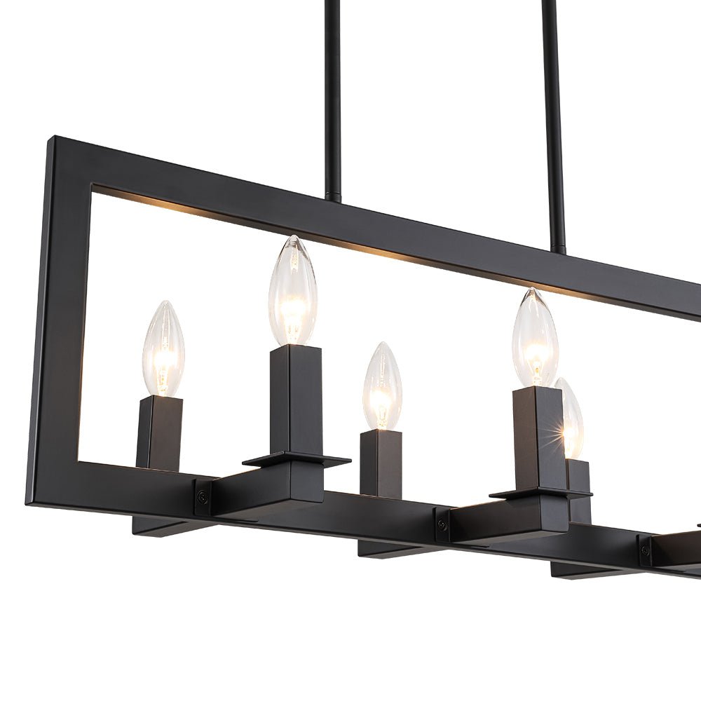 lightfixturesusa-industrial-6-light-candle-style-black-rectangular-island-chandelier-chandelier-matte-black-295625