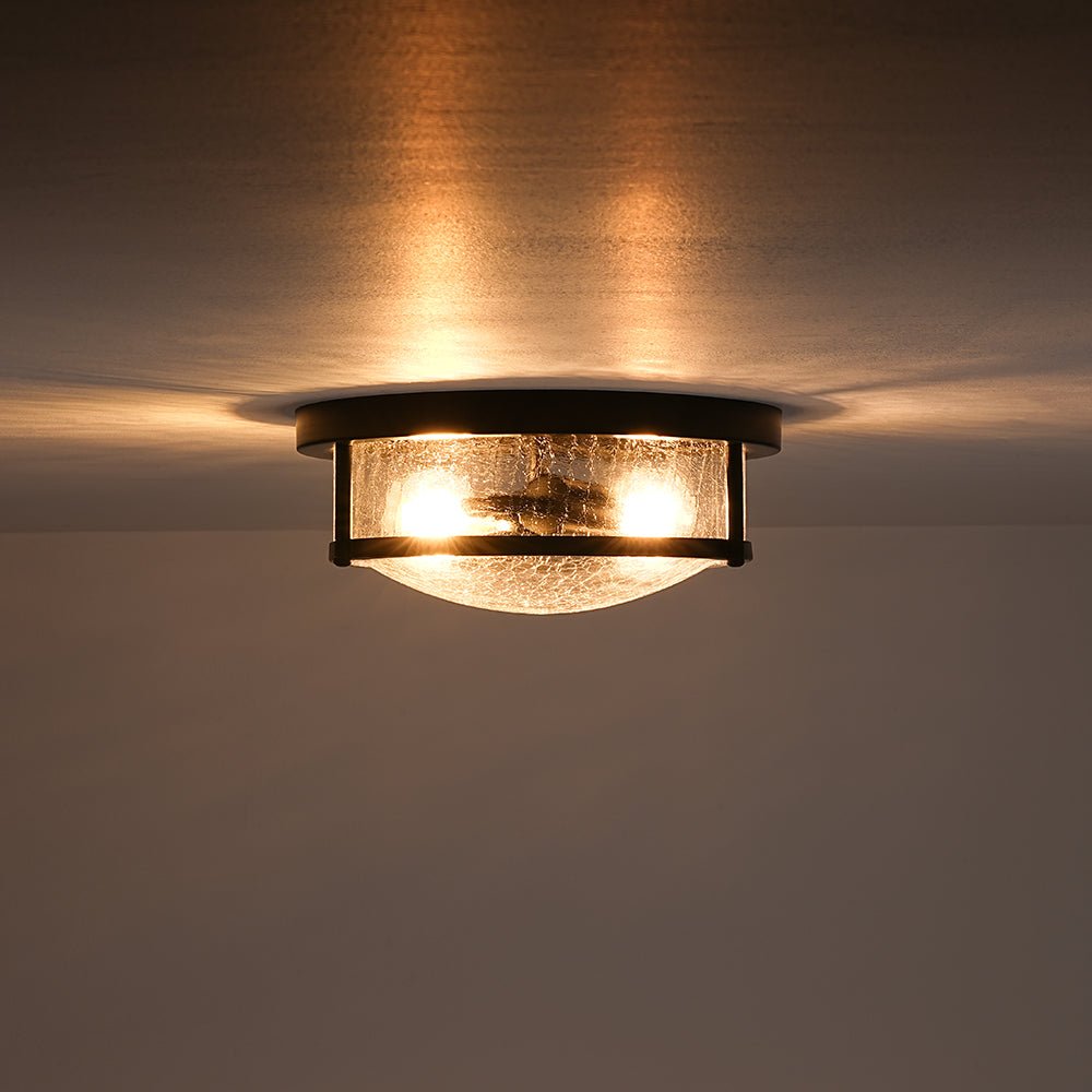 lightfixturesusa-industrial-black-round-crackled-glass-flush-mount-light-ceiling-light-black-912045