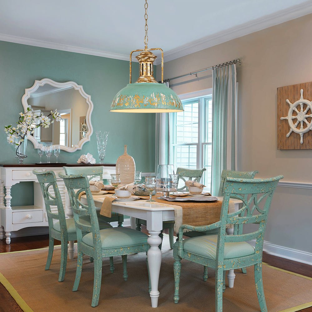 lightfixturesusa-industrial-farmhouse-distressed-teal-gold-metal-dome-pendant-pendant-light-163-in-5641099
