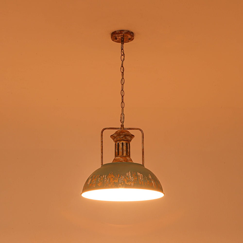lightfixturesusa-industrial-farmhouse-distressed-teal-gold-metal-dome-pendant-pendant-light-163-in-6983689