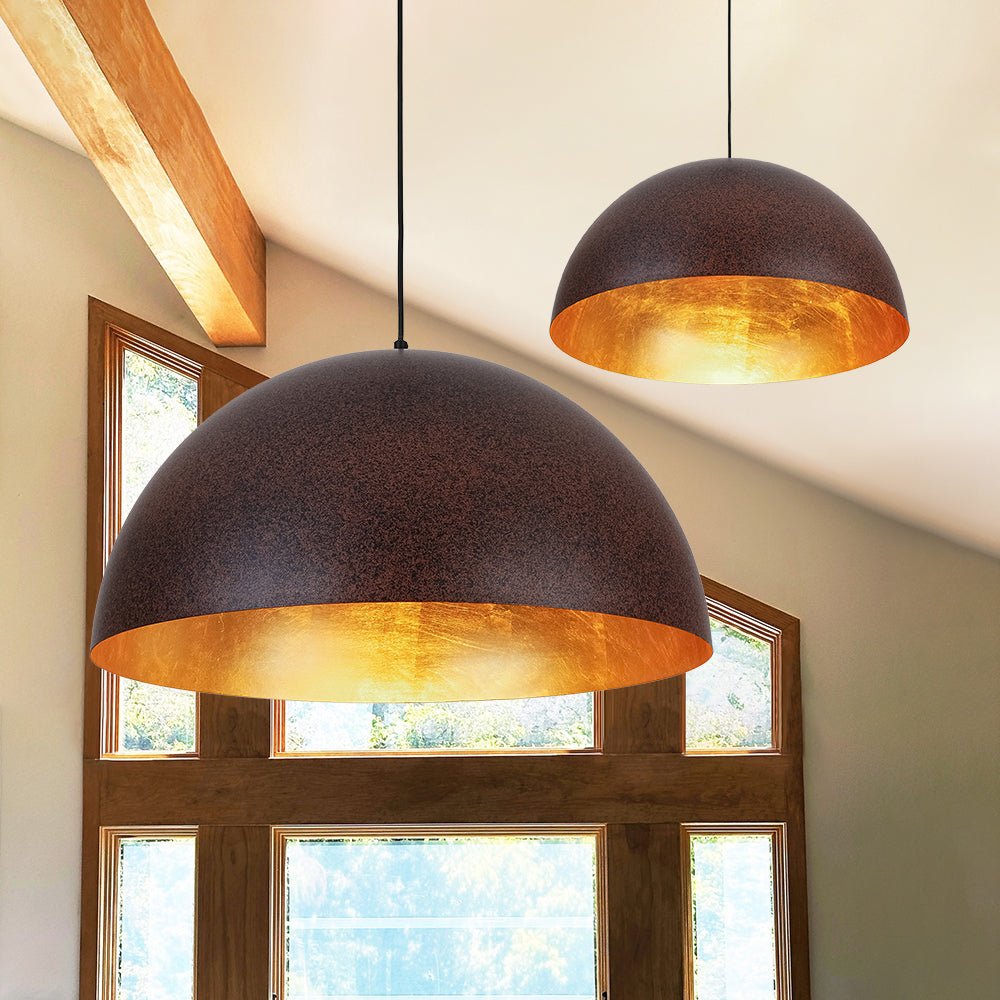 lightfixturesusa-industrial-oversized-large-metal-dome-pendant-light-chandelier-dark-copper-15-in-494565 LightFixturesUSA - Industrial Oversized Large Metal Dome Pendant Light - Chandelier - Dark Copper - 15 in.