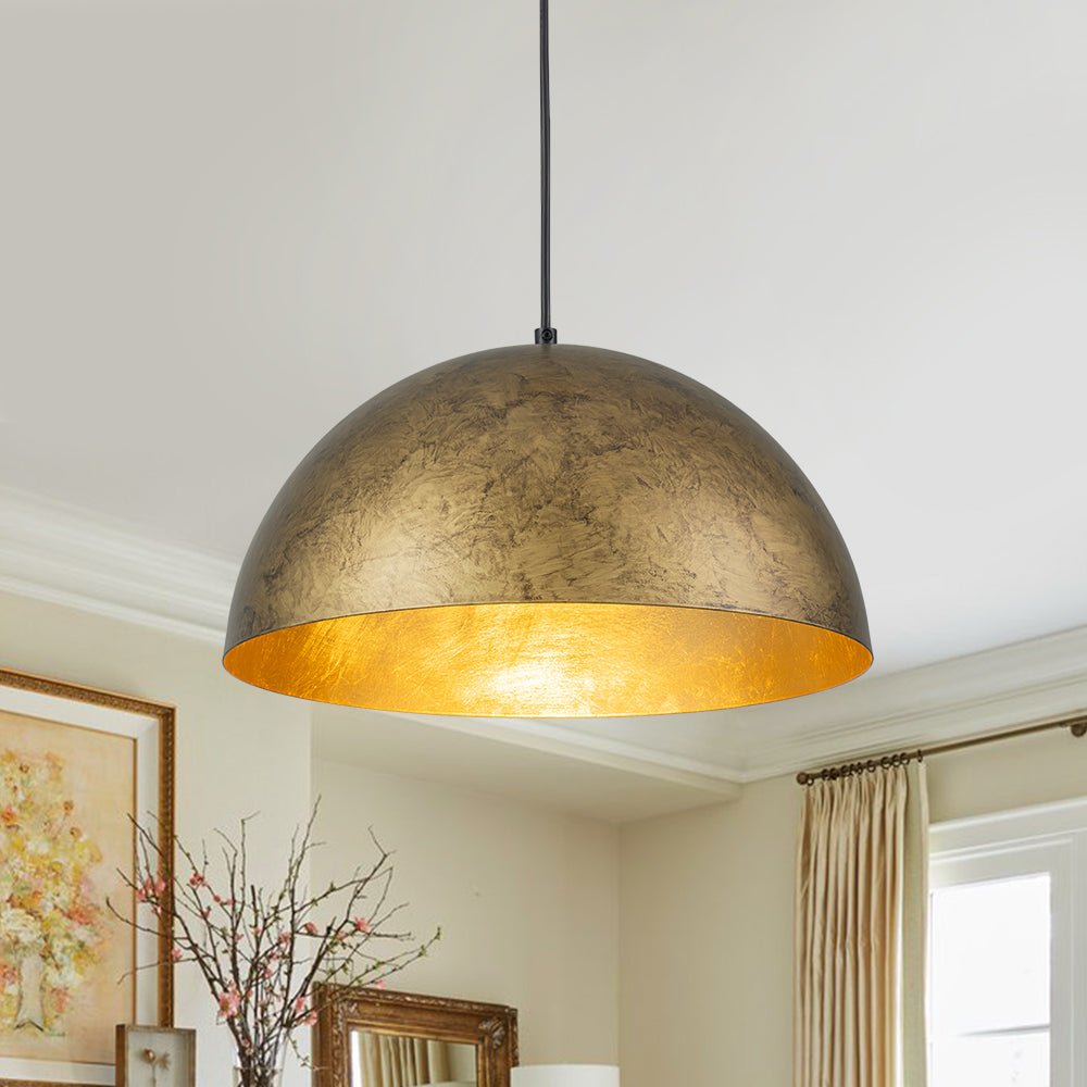 lightfixturesusa-industrial-oversized-large-metal-dome-pendant-light-chandelier-vintage-brass-15-in-920943 LightFixturesUSA - Industrial Oversized Large Metal Dome Pendant Light - Chandelier - Vintage Brass - 15 in.