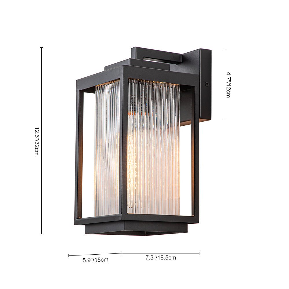 lightfixturesusa-ip23-1-light-black-ribbed-glass-outdoor-wall-lantern-wall-sconce-1-light-matte-black-522071