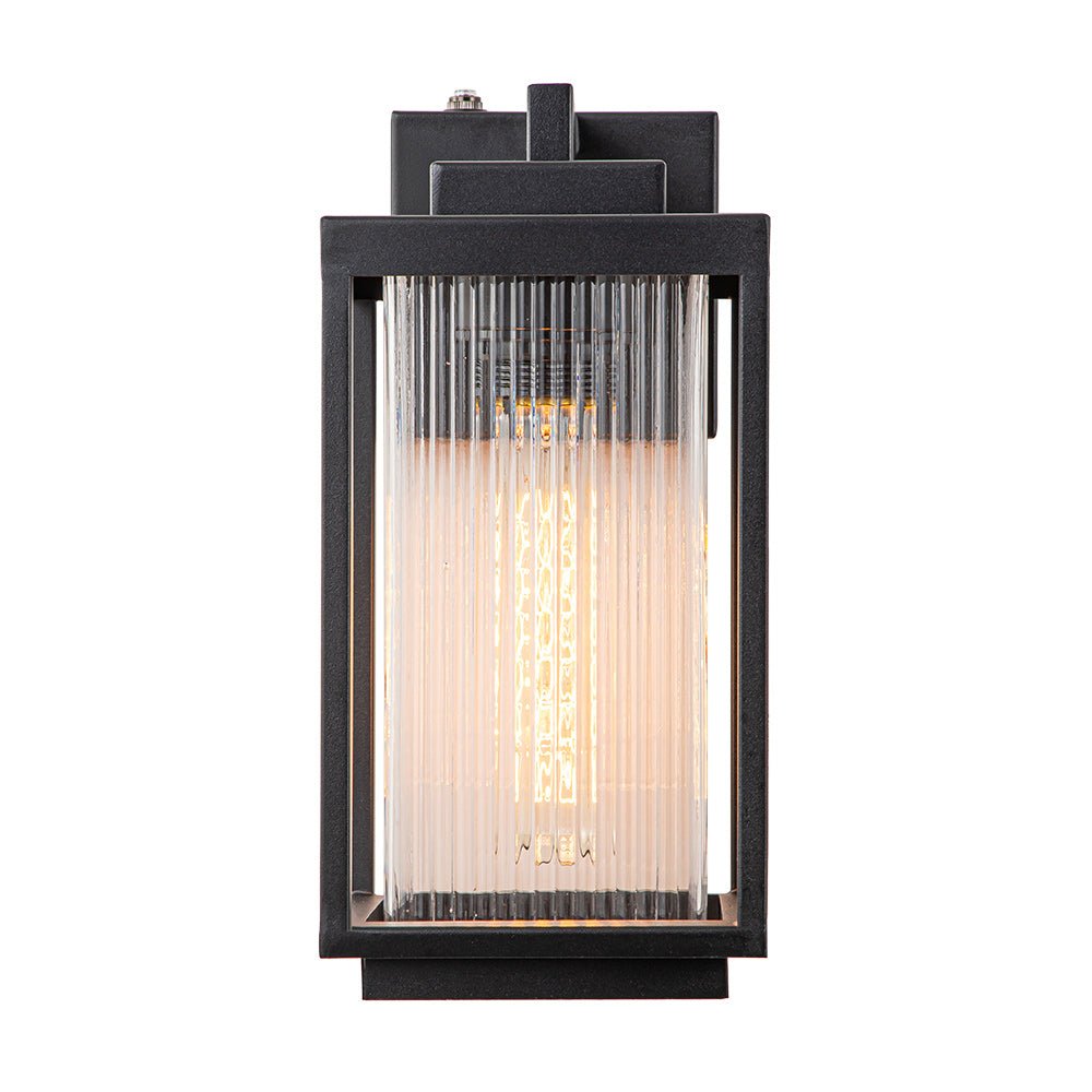 lightfixturesusa-ip23-1-light-black-ribbed-glass-outdoor-wall-lantern-wall-sconce-1-light-matte-black-800104
