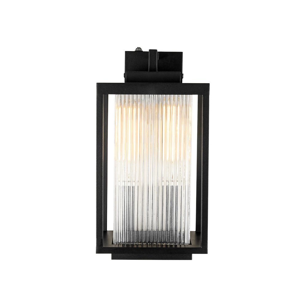 lightfixturesusa-ip23-1-light-black-ribbed-glass-outdoor-wall-lantern-wall-sconce-1-pack-8-in-3403688