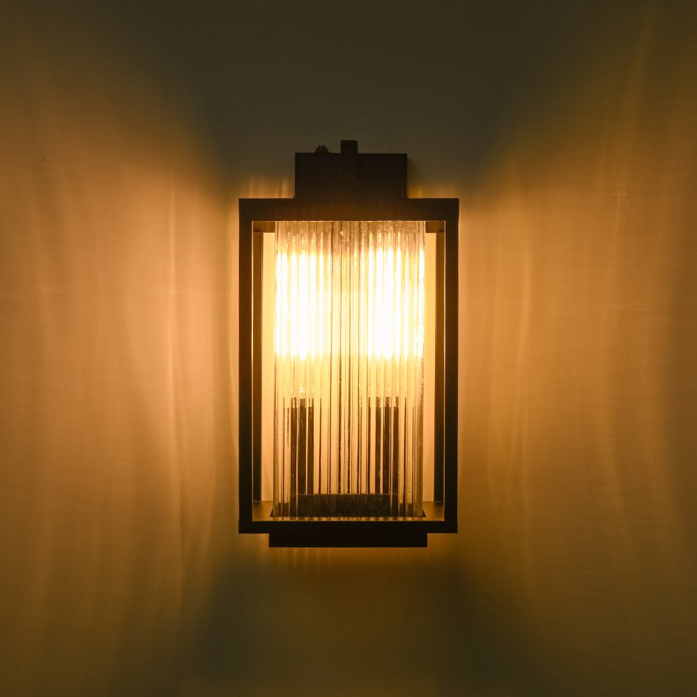 lightfixturesusa-ip23-1-light-black-ribbed-glass-outdoor-wall-lantern-wall-sconce-1-pack-8-in-3610321