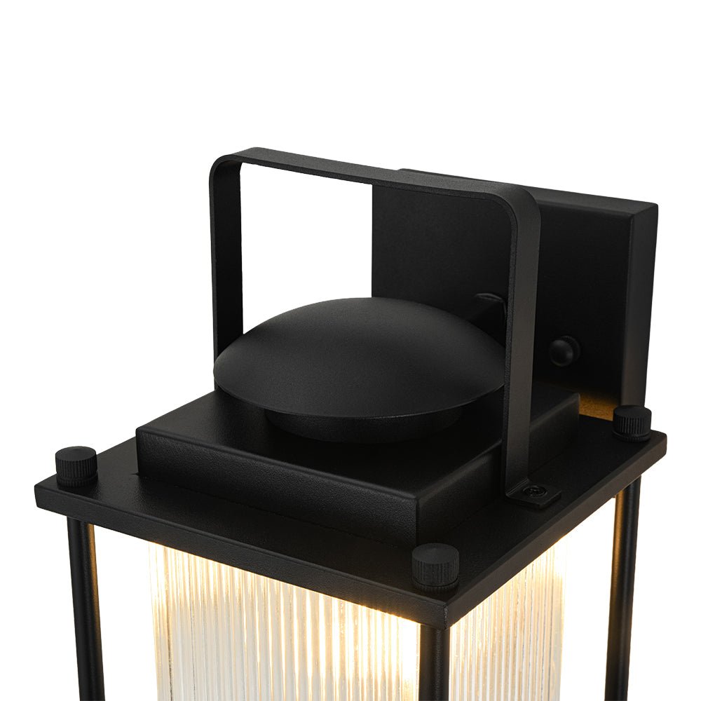 lightfixturesusa-ip23-black-ribbed-glass-square-outdoor-wall-lantern-wall-sconce-1-pack-6045572
