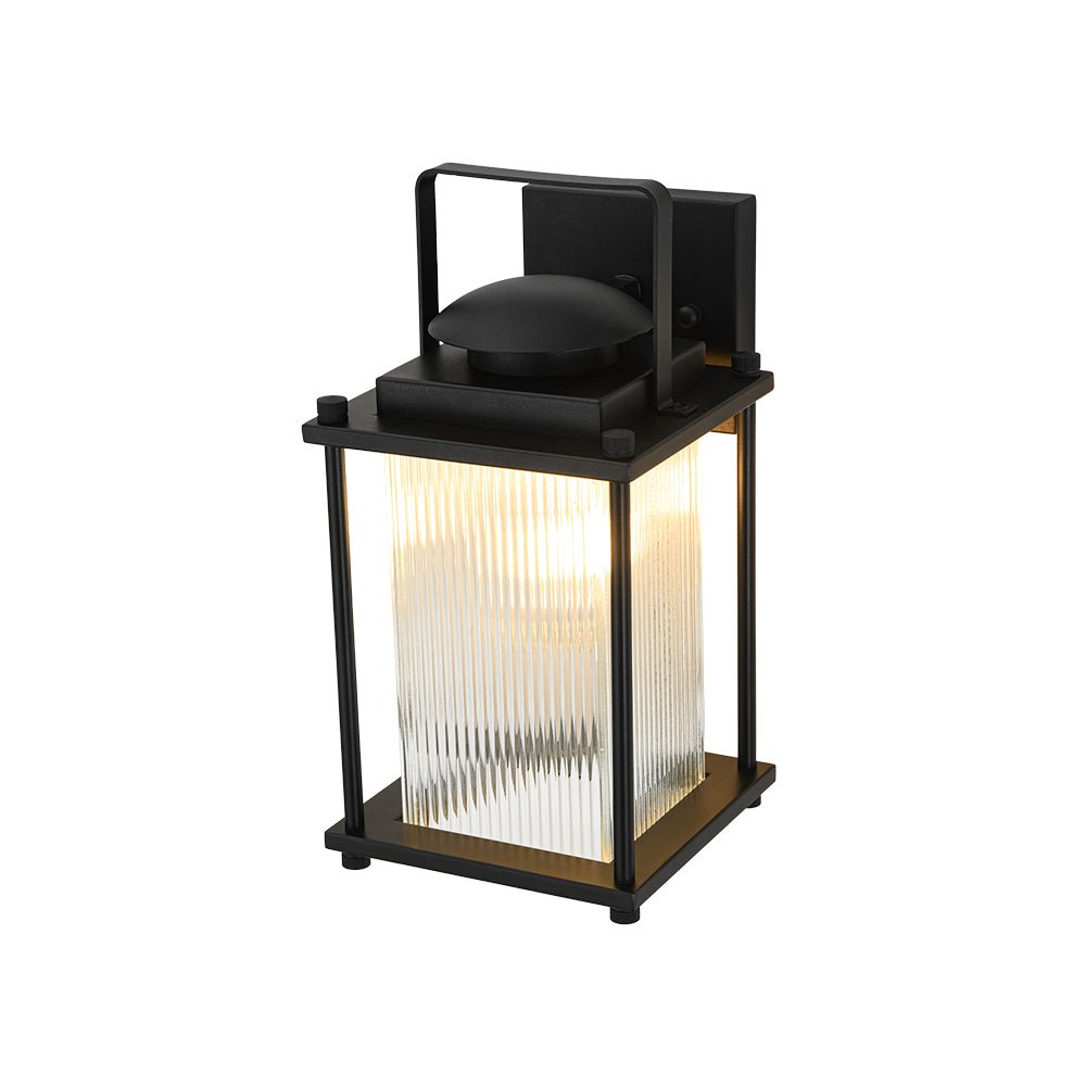 lightfixturesusa-ip23-black-ribbed-glass-square-outdoor-wall-lantern-wall-sconce-1-pack-9032190