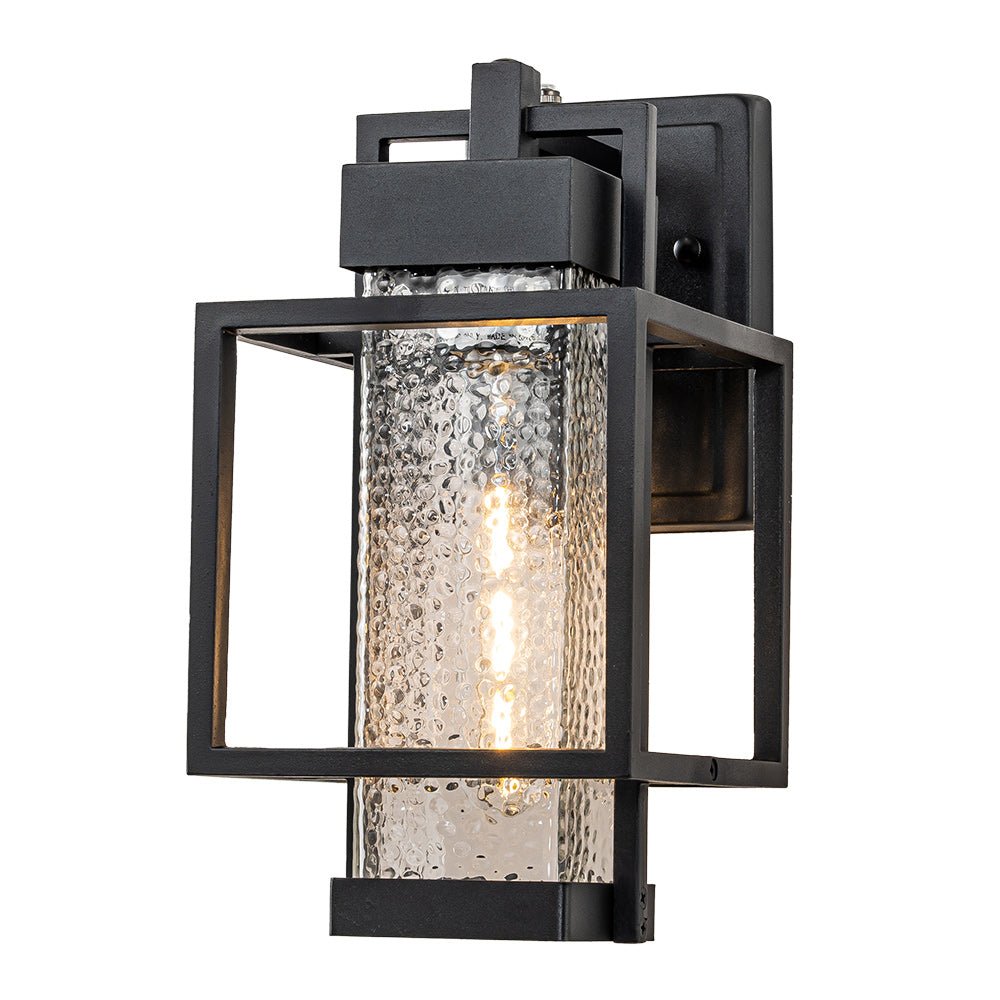 lightfixturesusa-ip23-black-water-proof-1-light-square-cage-outdoor-wall-sconce-wall-sconce-1-light-matte-black-500436