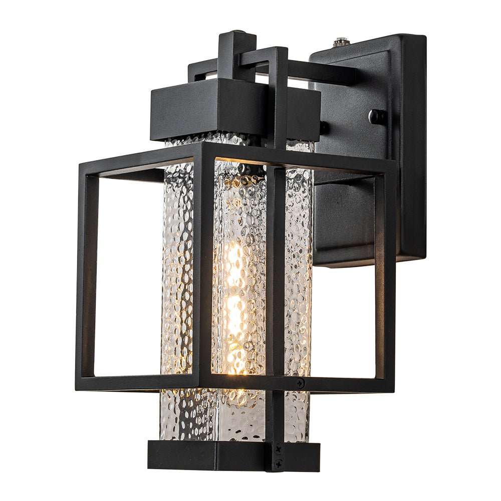lightfixturesusa-ip23-black-water-proof-1-light-square-cage-outdoor-wall-sconce-wall-sconce-1-light-matte-black-663968