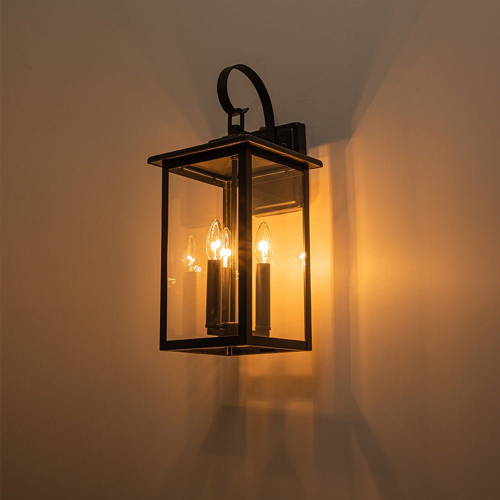 lightfixturesusa-ip23-matte-black-farmhouse-3-light-lantern-outdoor-wall-light-wall-sconce-1-lt-matte-black-217224