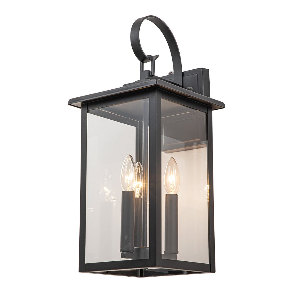 lightfixturesusa-ip23-matte-black-farmhouse-3-light-lantern-outdoor-wall-light-wall-sconce-1-lt-matte-black-259760