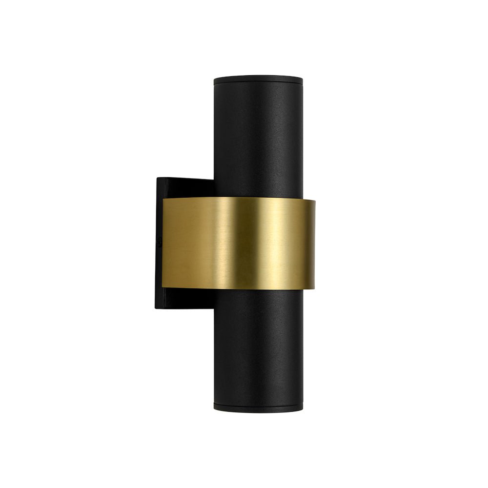lightfixturesusa-ip54-2-light-black-brass-tube-led-outdoor-wall-lamp-wall-sconce-1-pack-5475245 LightFixturesUSA - IP54 2 - Light Black Brass Tube LED Outdoor Wall Lamp - Wall Sconce - 1 Pack -