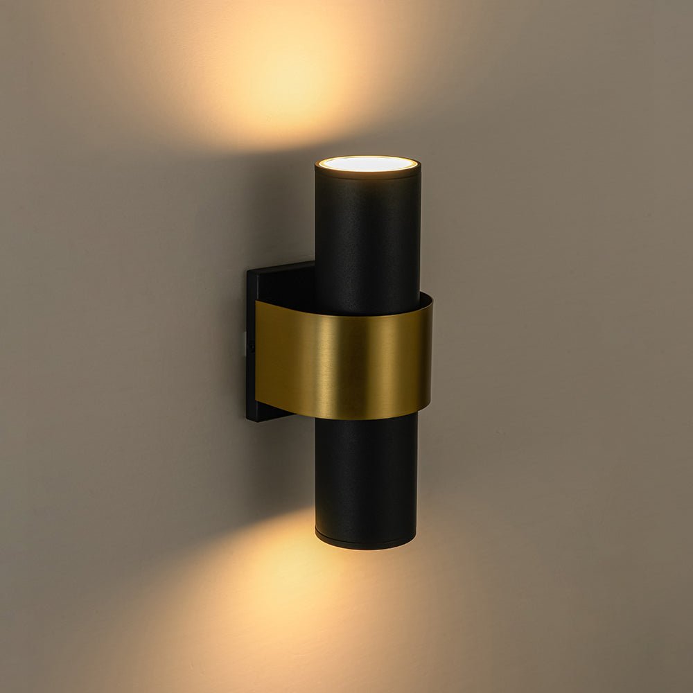 lightfixturesusa-ip54-2-light-black-brass-tube-led-outdoor-wall-lamp-wall-sconce-1-pack-8191320