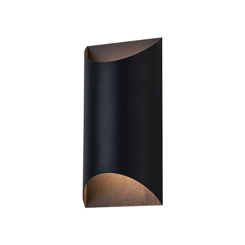 lightfixturesusa-ip54-up-and-down-black-tunnel-led-outdoor-wall-lamp-wall-sconce-2-pack-3692099